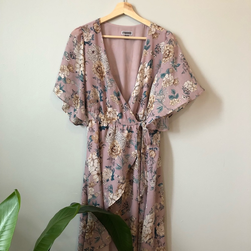 Midi wrap dress